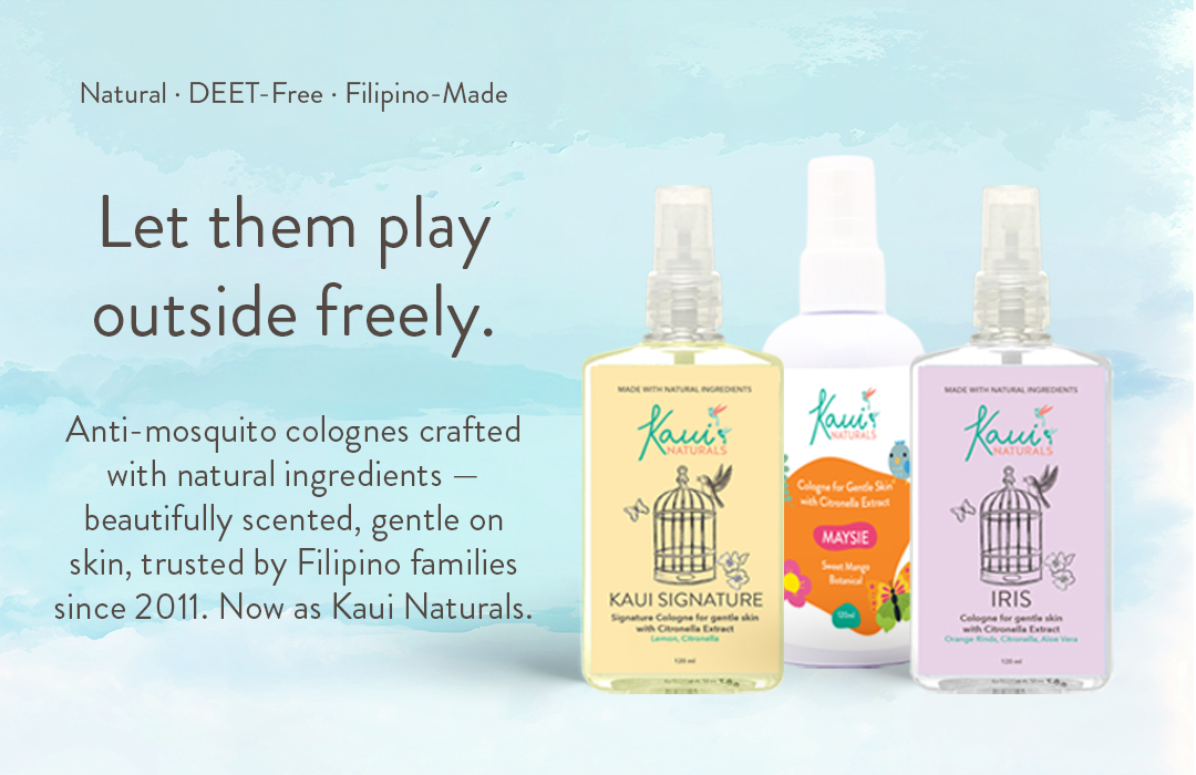 Kaui Naturals homepage banner - Let them play outside freely